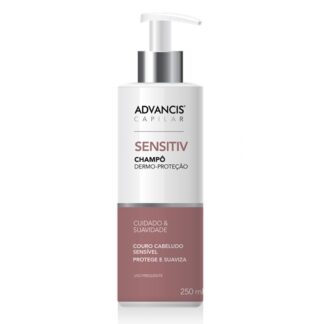 Advancis Capilar Champô Sensitiv 250ml, foi especialmente desenvolvido para o máximo conforto e proteção de um couro cabeludo sensibilizado