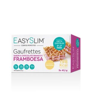EasySlim Gaufrettes Chocolate Branco e Framboesa 3 Unidades