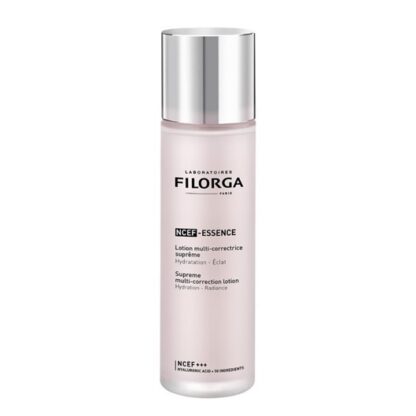 Filorga NCEF-Essence Loção Regeneradora Suprema 150ml, essência regeneradora, ultra hidratante, bem como, altamente concentrada em NCEF. Com o propósito de preparar a pele e potenciar a eficácia dos cuidados anti envelhecimento.