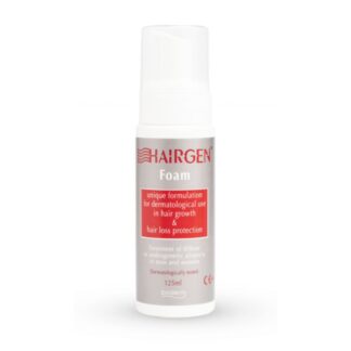 Hairgen Espuma Tratamento 125ml é um dispositivo médico Classe IIb para tratamento da alopécia androgenética e difusa.