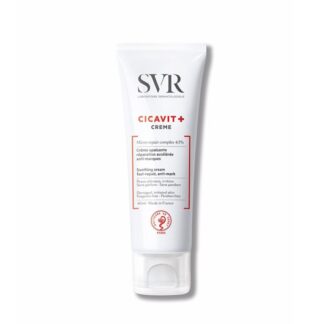 SVR Cicavit+ Creme 40 ml, com a finalidade de suavizar e reparação rápida. Acelera certamente a reparação cutânea, assim como suaviza intensivamente a pele fragilizada. Além disso eficácia comprovada contra marcas e vermelhidão.