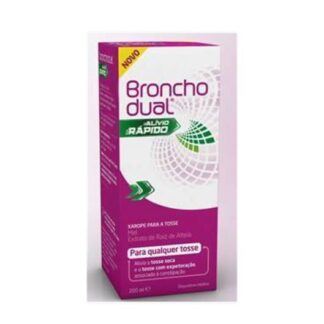 Bronchodual Alívio Rápido 200ml, xarope para a tosse seca ou com expetoração, associada à constipação.