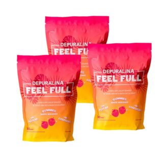 Depuralina Feel Full - Sabor Morango - 3x30 Gomas