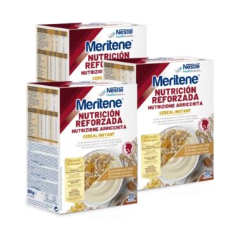 Nestlé Meritene Cereal Instant 8 Cereais Mel 600g - Pack 3